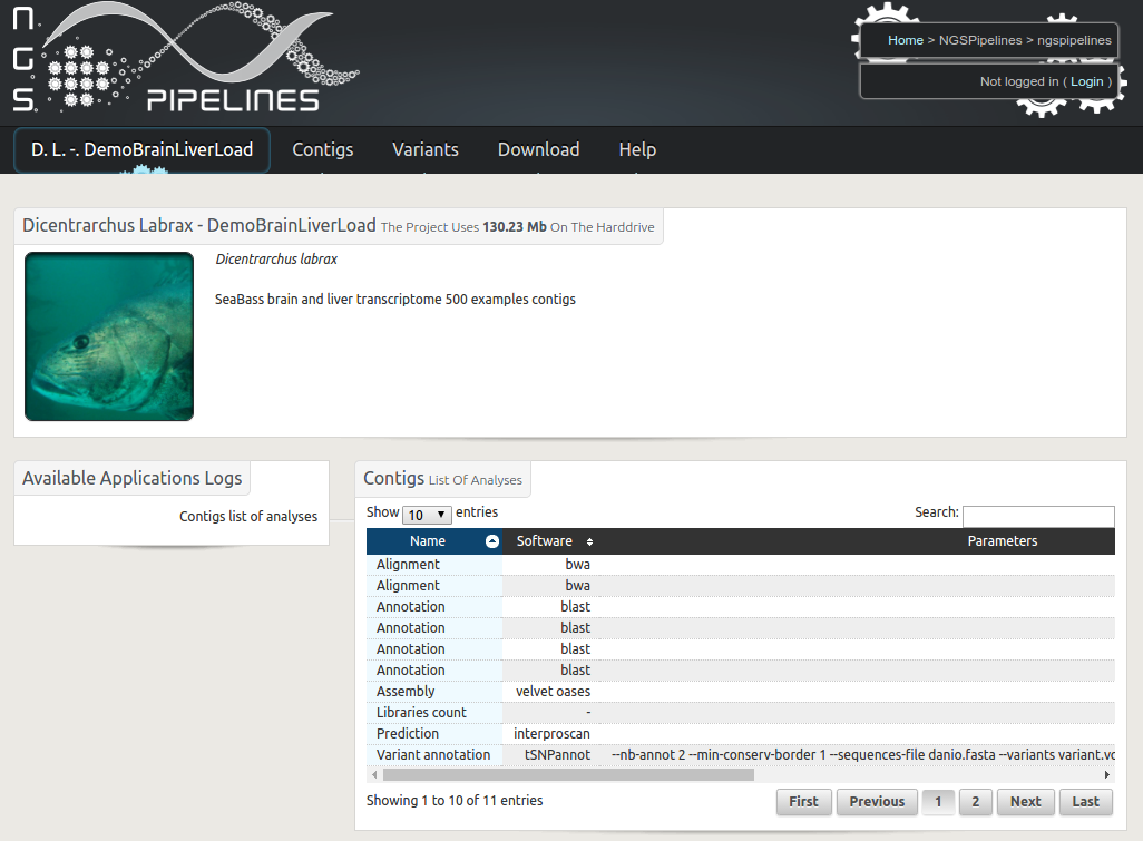 RNAbrowse screenshot