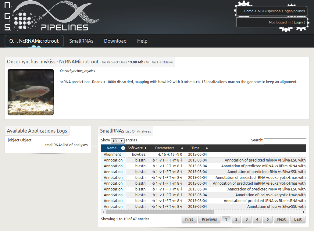 sRNAbrowse screenshot