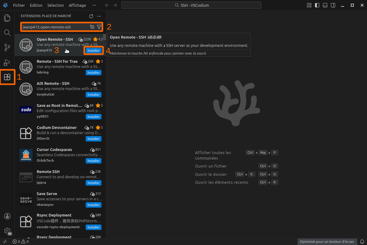 Remote-SSH installation